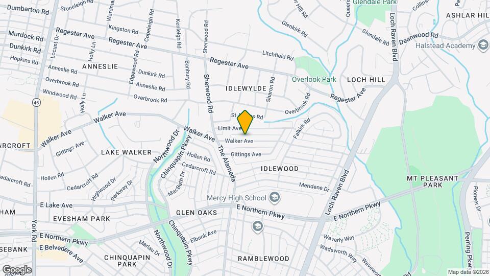 1250 Walker Ave Map and Location Details