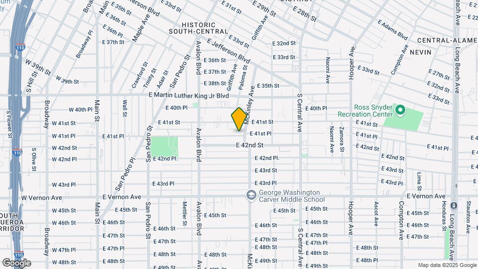 791 E 41st Pl Map and Location Details