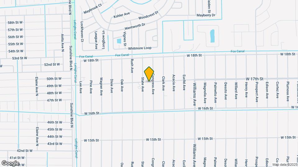 1503 W 17th St Map and Location Details