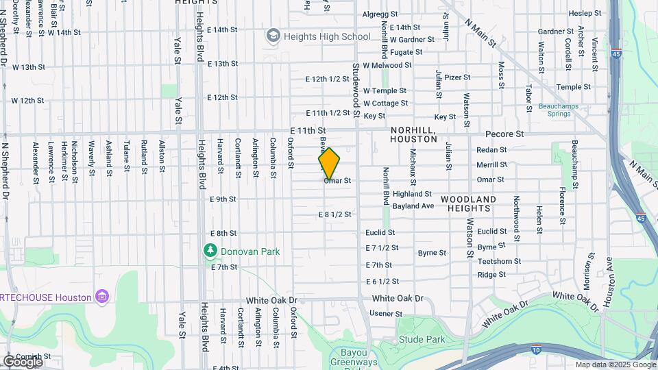 1244 Omar St Map and Location Details