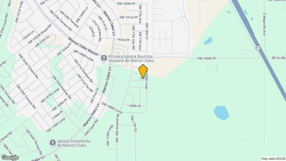 1663 SW 167th St Map and Location Details