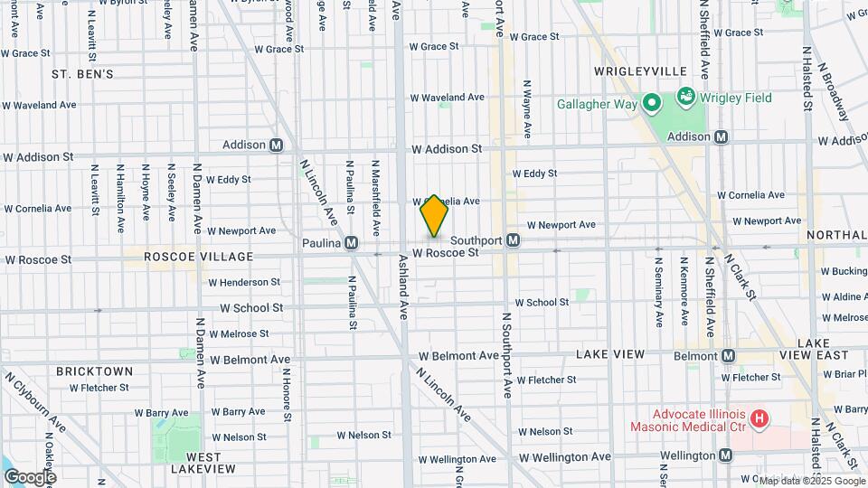 3409 N Bosworth Ave, Unit 1E Map and Location Details