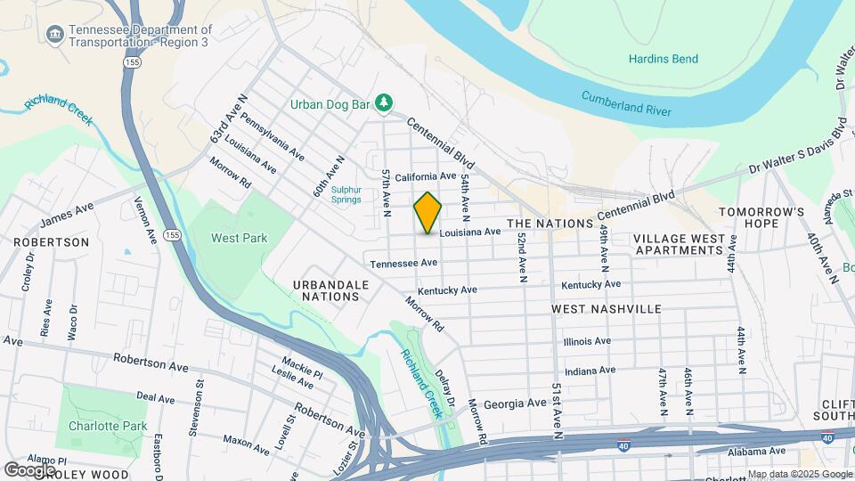 5507 Louisiana Ave Map and Location Details