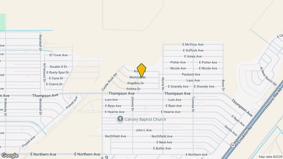 3660 Mariscal Dr Map and Location Details