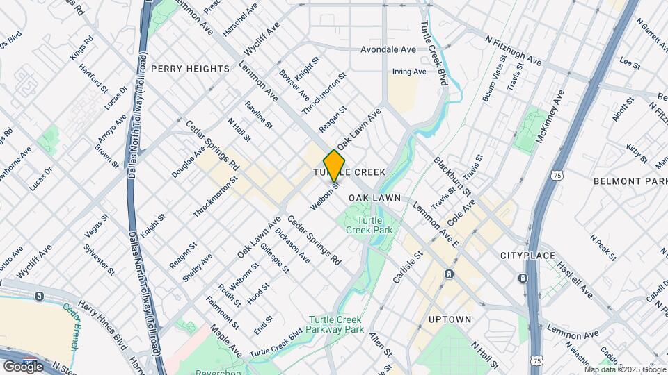 3400 Welborn St Map and Location Details