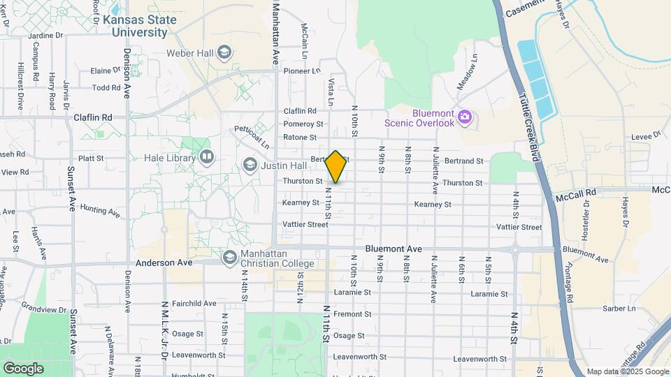 1023 Thurston St Map and Location Details