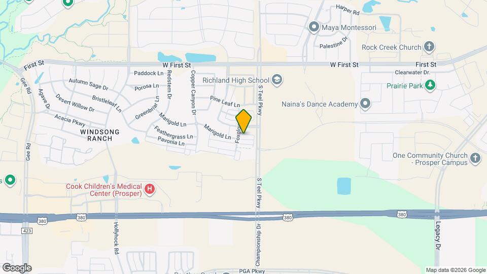 3770 Marigold Ln, Unit The Villa Mapa y Detalles de la Ubicación