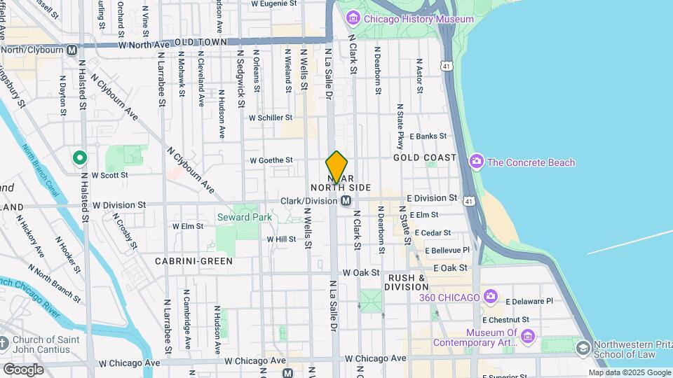 1211 N La Salle Dr, Unit 1202 Map and Location Details