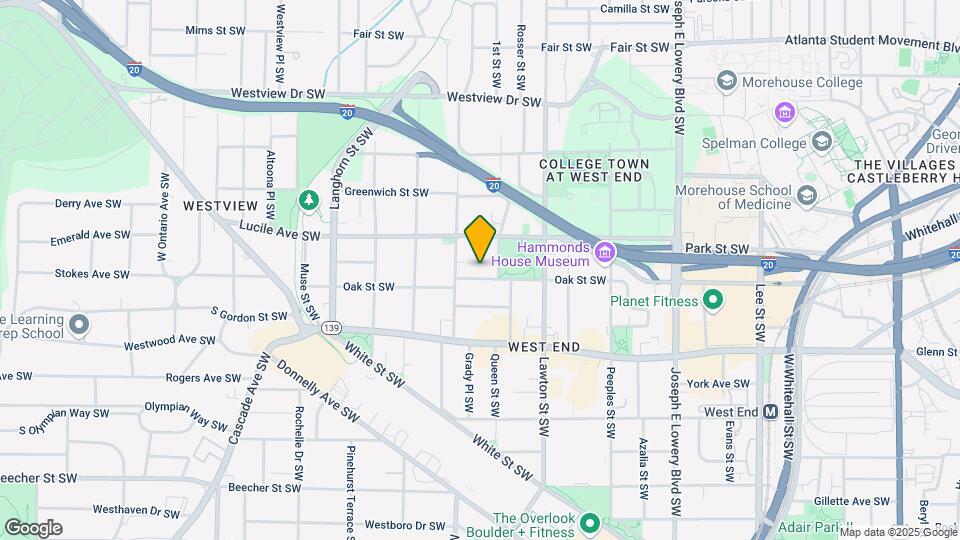 1171 Oak St SW Map and Location Details