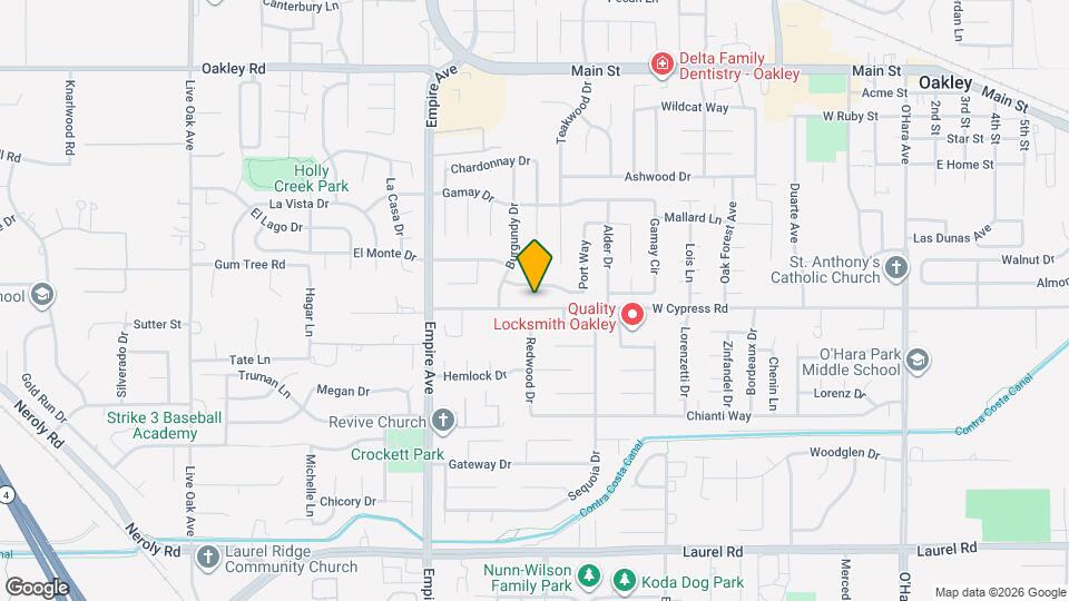 1784 W Cypress Rd Map and Location Details