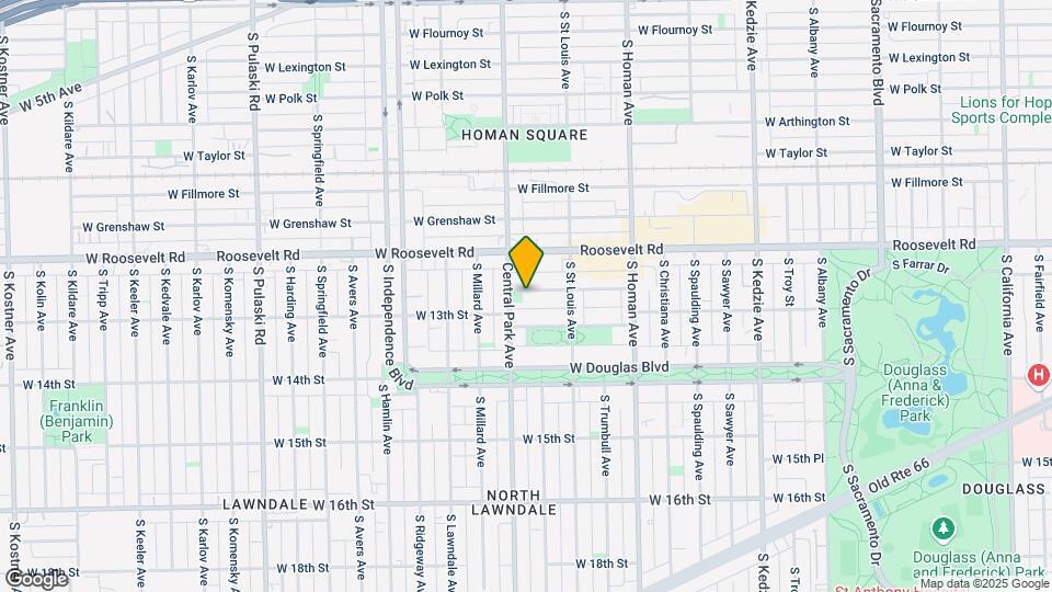 3543 W 12th Pl Map and Location Details