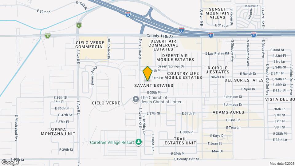 8572 E 35th St Map and Location Details