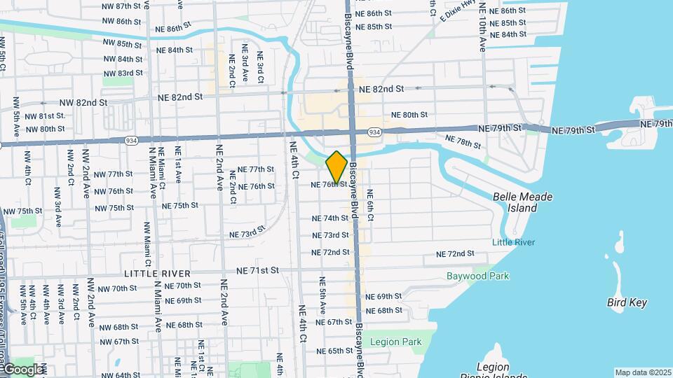 550 NE 76th St Map and Location Details