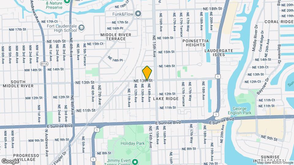 1241 NE 14th Ave Map and Location Details