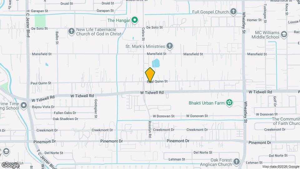 2113 Paul Quinn St Map and Location Details