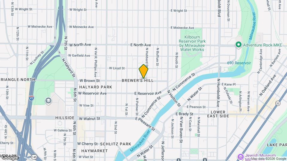 226 E Brown St Map and Location Details