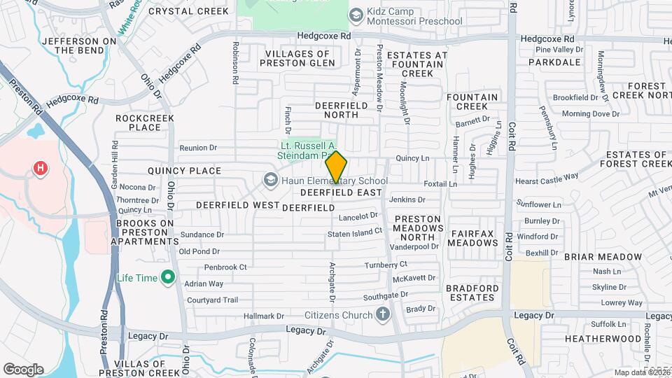 4536 St James Dr Map and Location Details