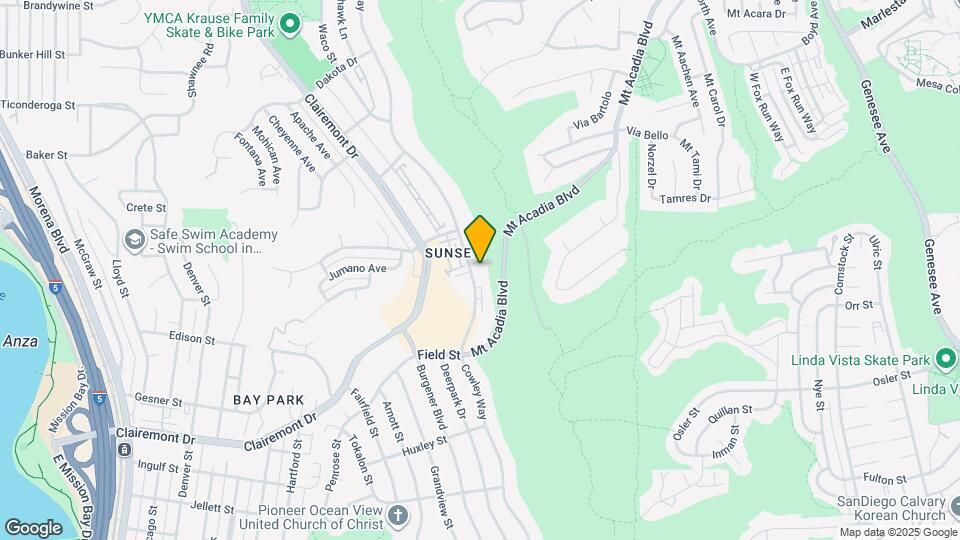 2971 Cowley Way Map and Location Details