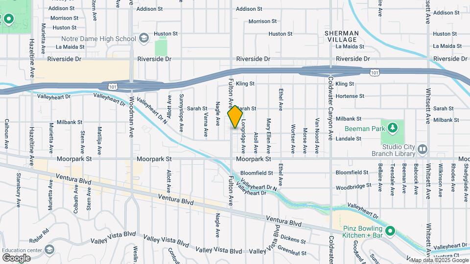 4500 Fulton Ave Map and Location Details