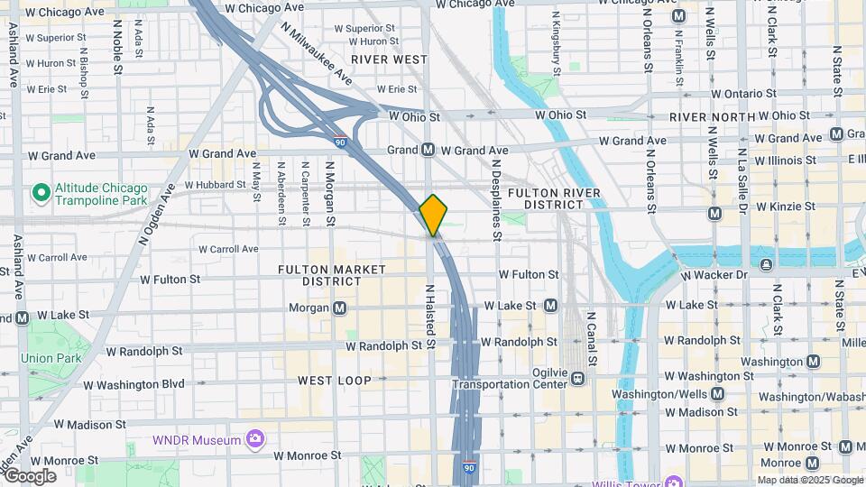 341 N Halsted St Map and Location Details