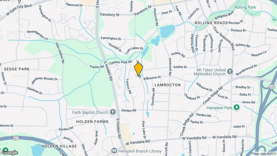2506 Pine Lake Dr Map and Location Details