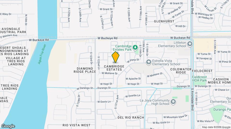 1525 S 121st Dr Mapa y Detalles de la Ubicación