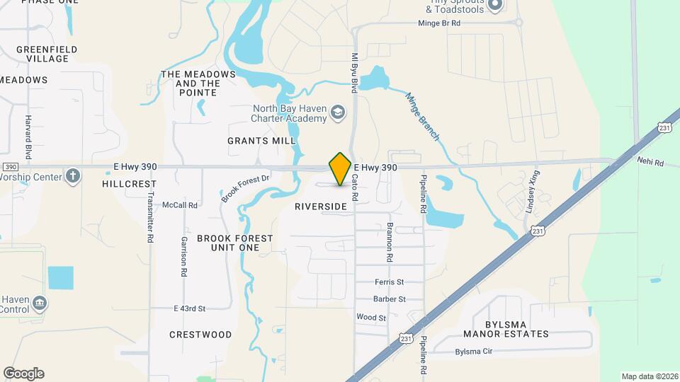 4026 Oak Forest Dr Map and Location Details