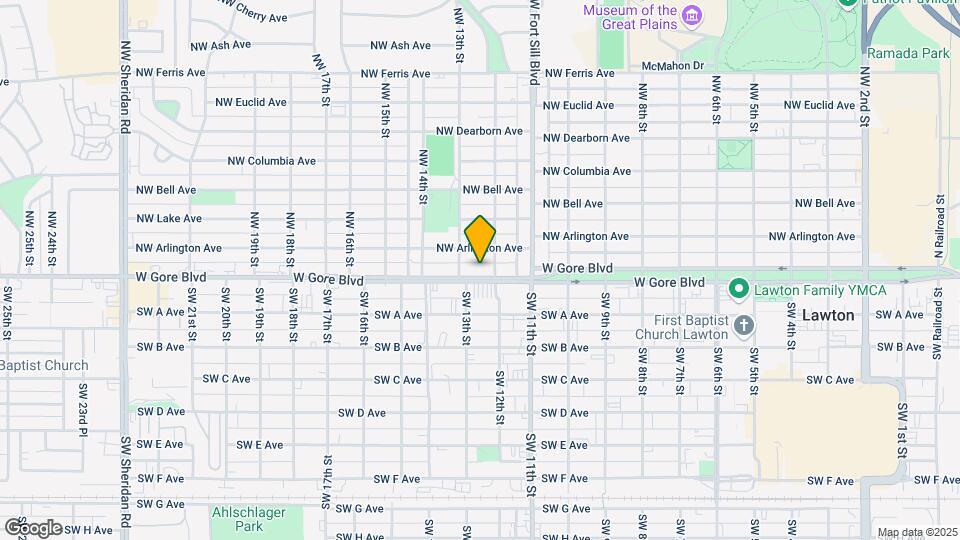 1207 W Gore Blvd Map and Location Details