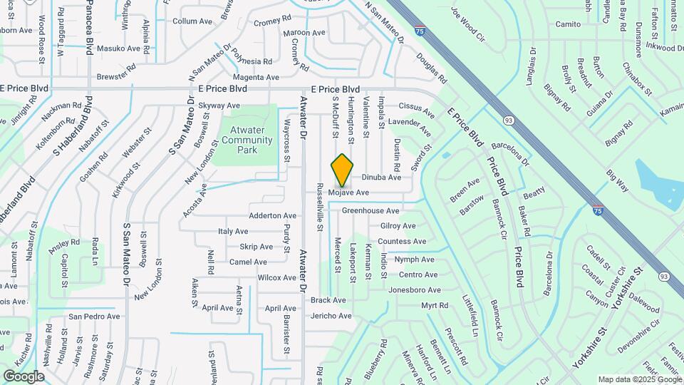 5221 Mojave Ave Map and Location Details