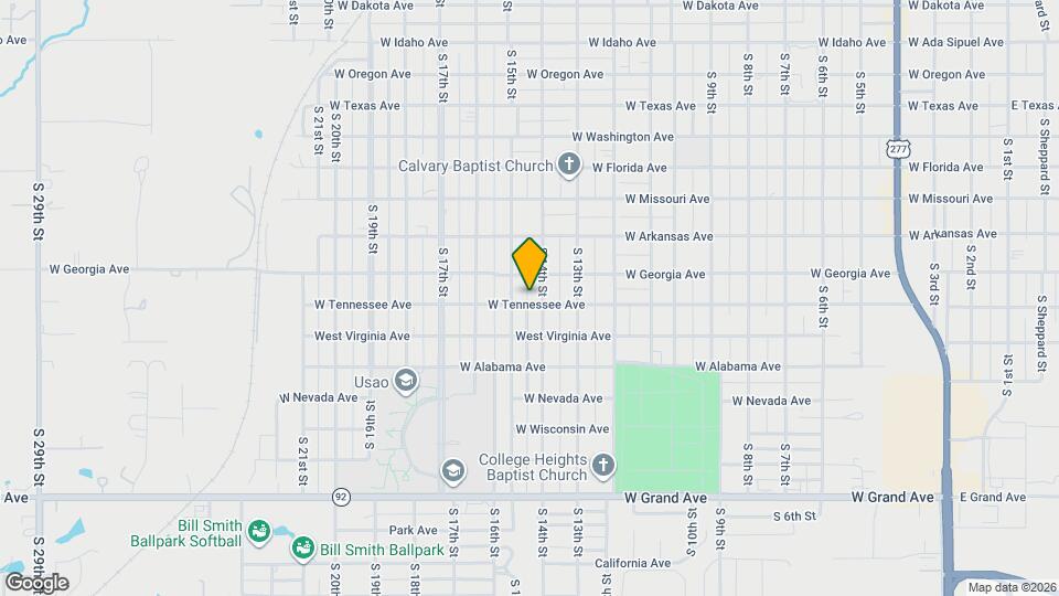 1418 W Tennessee Ave Map and Location Details