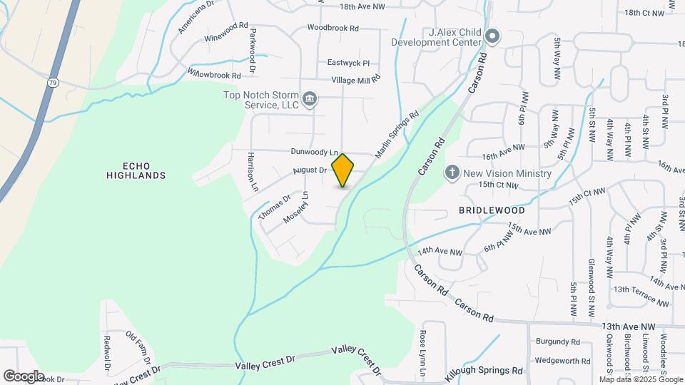 1512 Marlin Springs Rd Map and Location Details