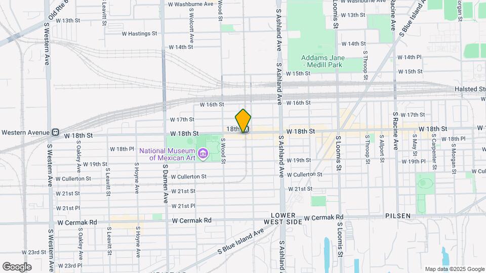 1719 W 18th St Map and Location Details