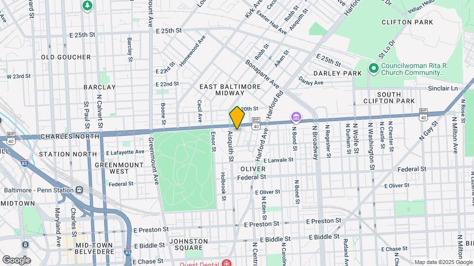 1840 Hope St Map and Location Details
