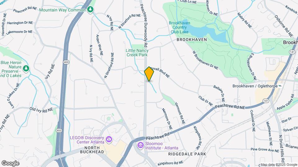 3859 Peachtree Dunwoody Rd Map and Location Details