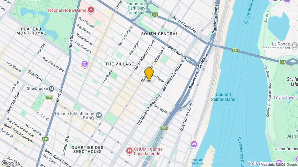 1278 De La Visitation Rue Map and Location Details