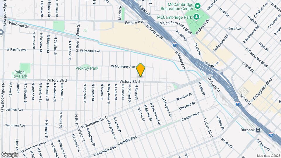 1611 W Victory Blvd Map and Location Details