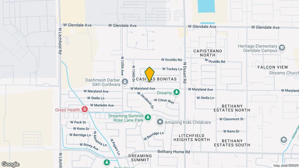 13313 W Sierra Vista Dr Map and Location Details