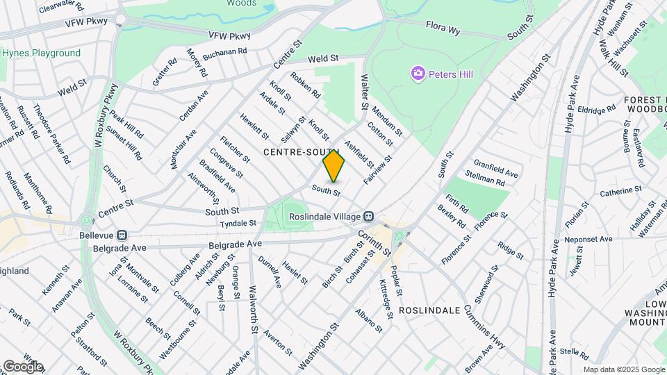 847 South St, Unit 1 Map and Location Details