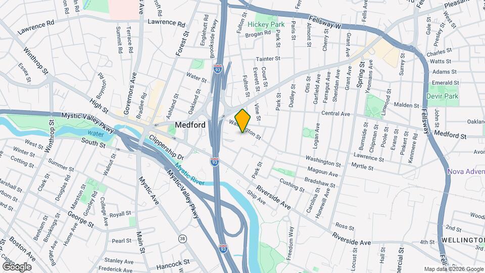 33 Washington St Map and Location Details