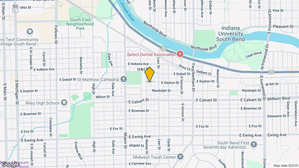 1208 E Dayton St Map and Location Details