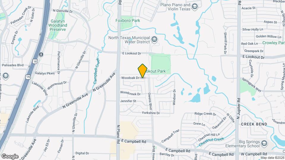 1508 Woodoak Dr Map and Location Details