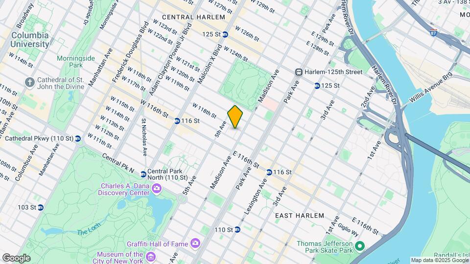 18 E 118th St Mapa y Detalles de la Ubicación