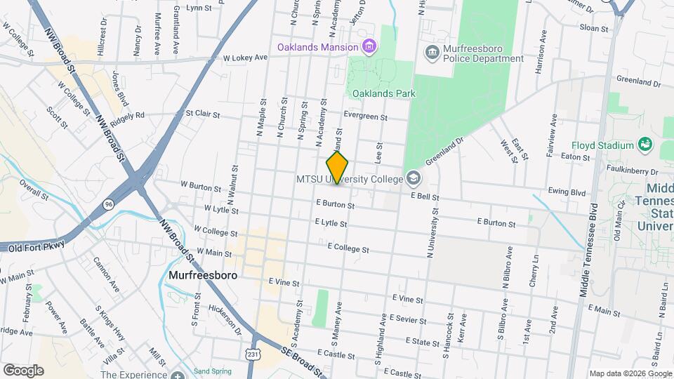 326 E Bell St, Unit Apt B Mapa y Detalles de la Ubicación