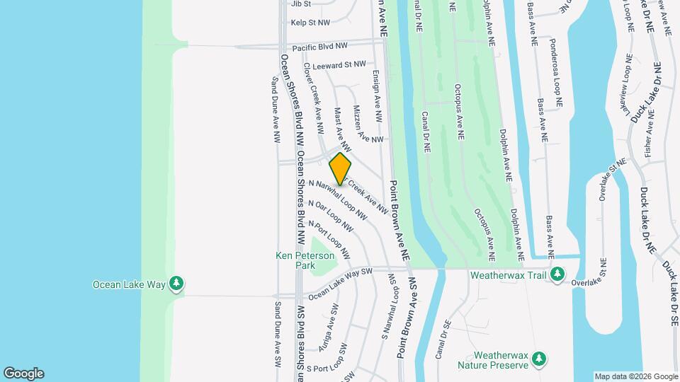 172 N Narwhal Loop NW Map and Location Details