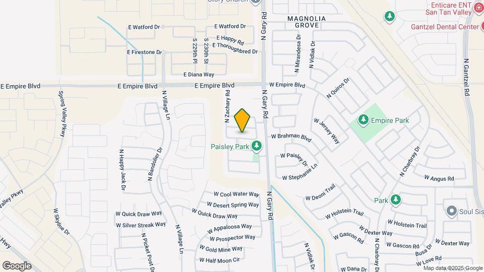 1722 W Dugan Dr Map and Location Details