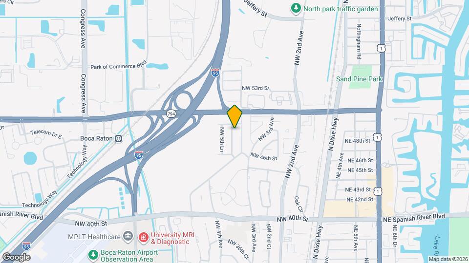 4890 NW 5th Terrace Map and Location Details