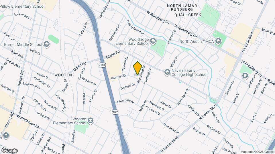 1402 Fairfield Dr, Unit B Map and Location Details