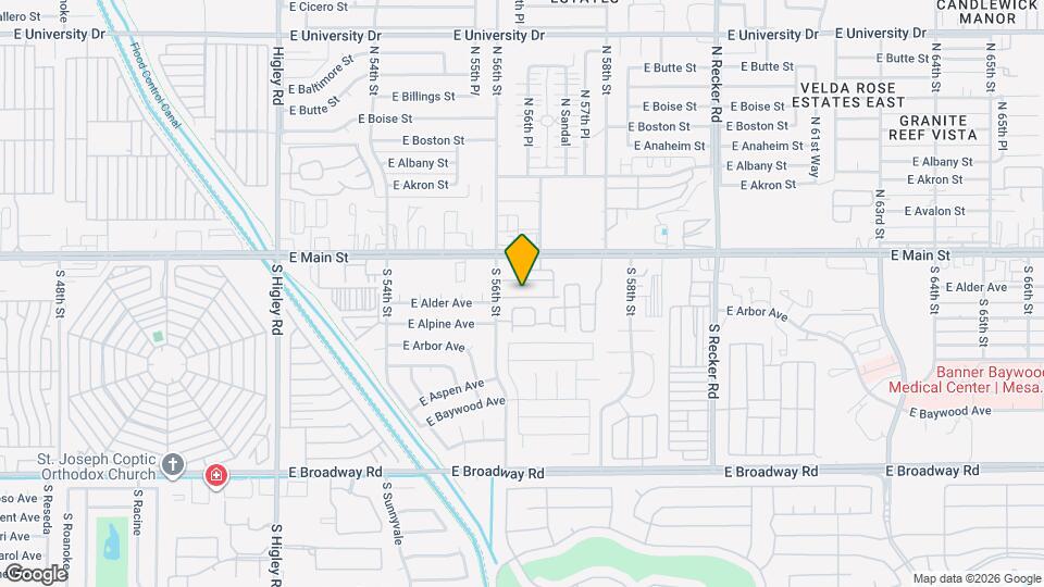 5638 E Alder Ave Mapa y Detalles de la Ubicación