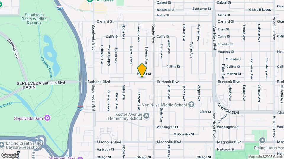 14947 Burbank Blvd Map and Location Details