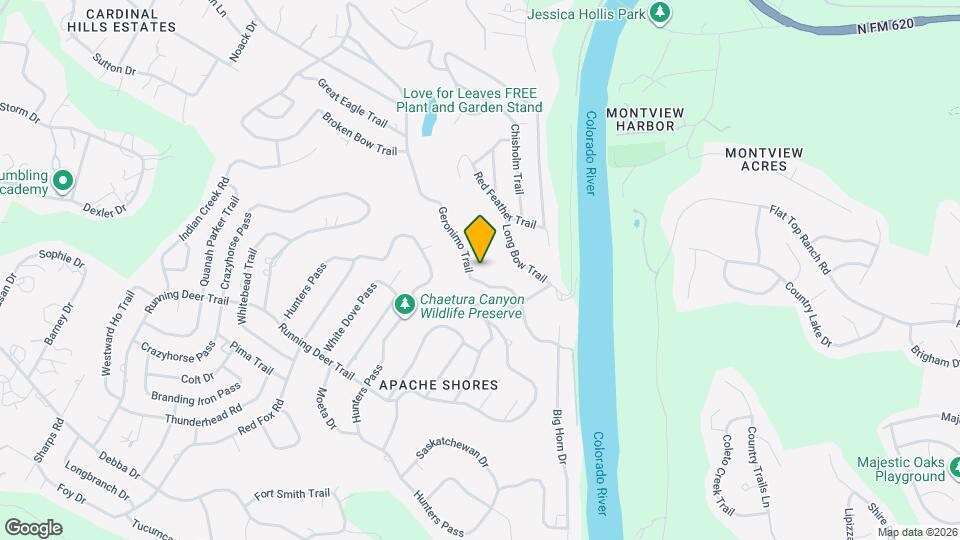 2627 Geronimo Trail Map and Location Details